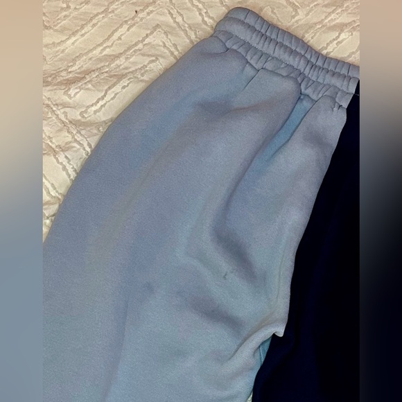 MAYFAIR Comfy Set, Say Less Mean More Cozy Oversize Sweatsuit, Blue - Picture 13 of 15